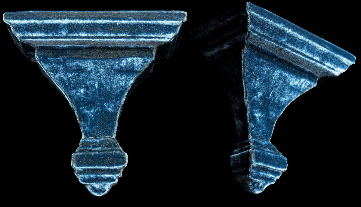 Velvet Small Wall Bracket, Blue