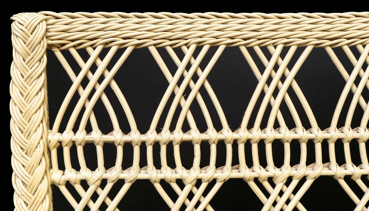 Rattan Trellis Sofa by Creel and Gow