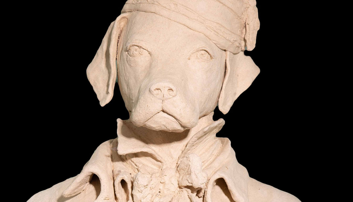Anthropomorphic Terracotta of a Standing Dog