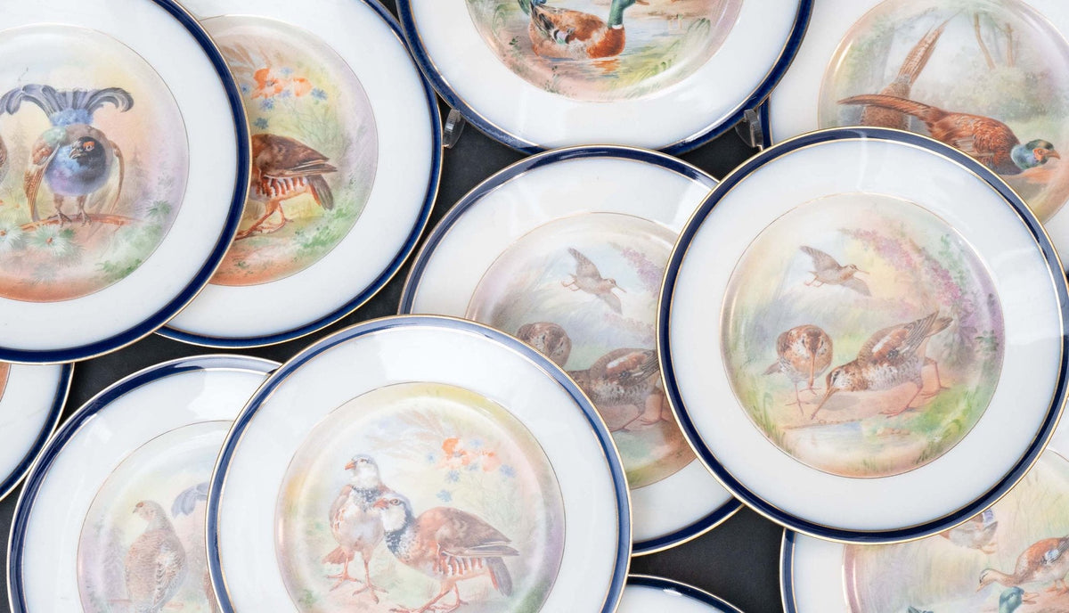 Limoges Game Bird Plates