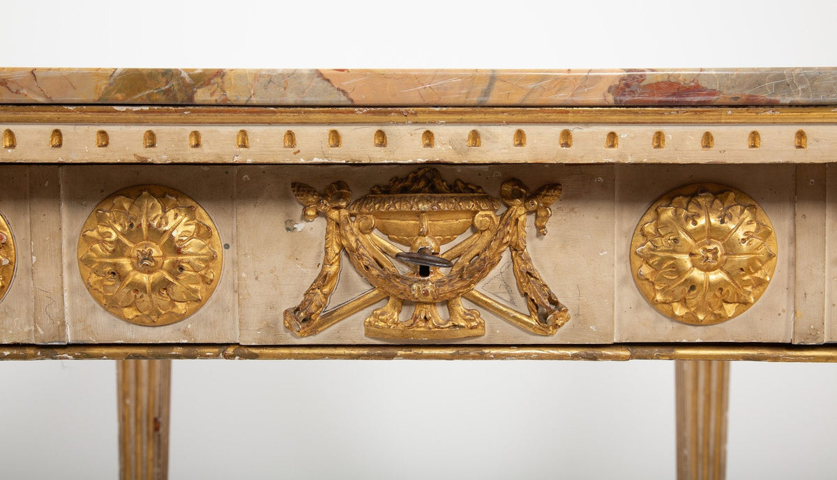 Neoclassicism in Balance: 18th Century Louis XVI Square Center Table