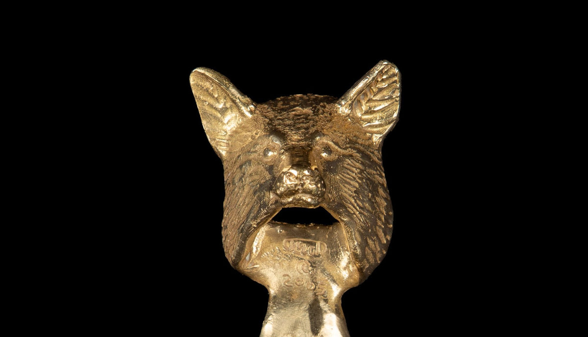 Brass Fox Bottle Opener