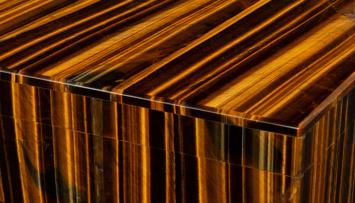 Tiger's Eye Hinged Box