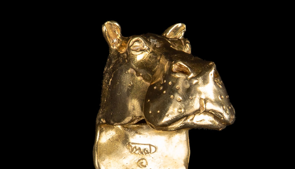 Brass Hippo Bottle Opener