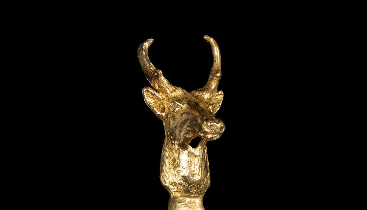 Brass Pronghorn Antelope Bottle Opener