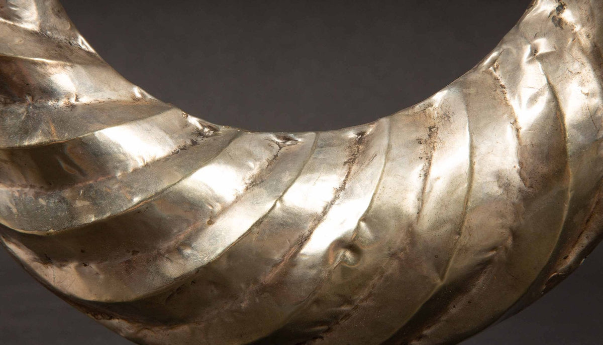 Miao Minority Tribe Silver Pouf Necklace