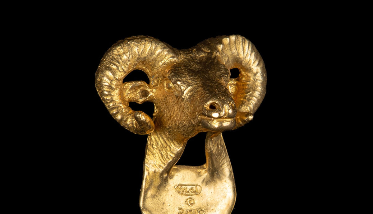 Brass Ram Bottle Opener
