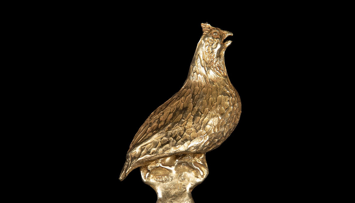 Brass Quail Bottle Opener