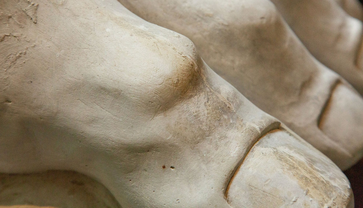 19th Century Colossal Plaster Foot Sculpture