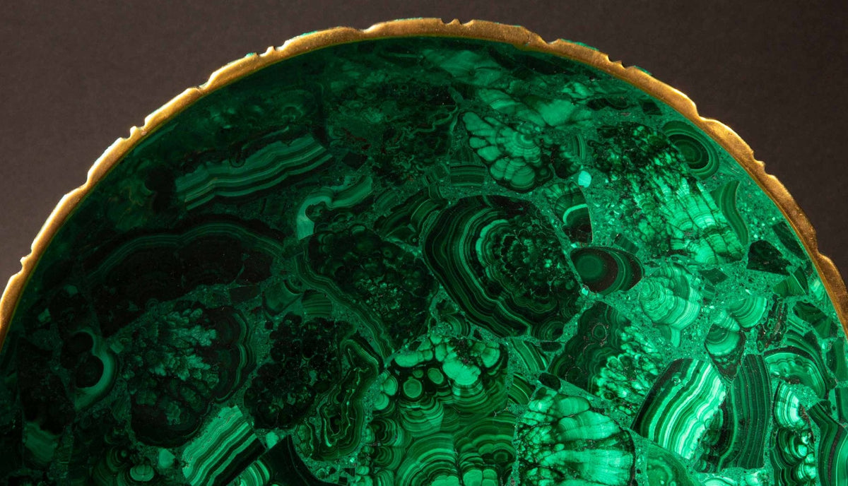 Malachite Bowl, 10.5"