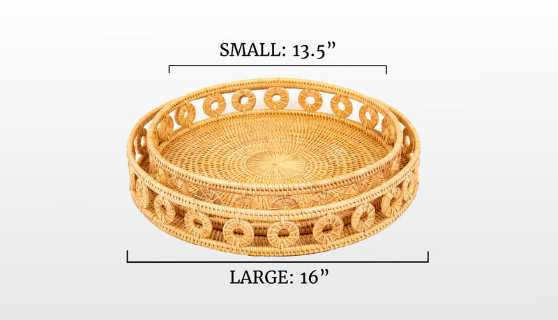 Rattan Ring Round Tray