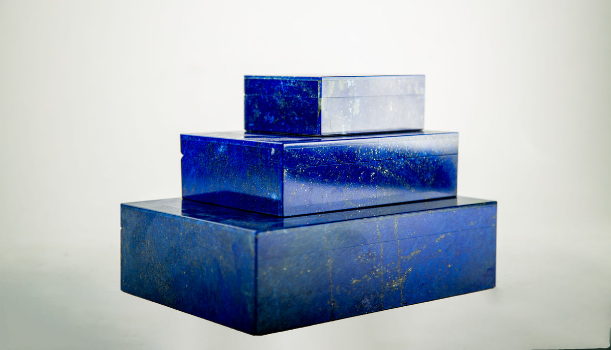 Lapis Lazuli Hinged Box, 6"