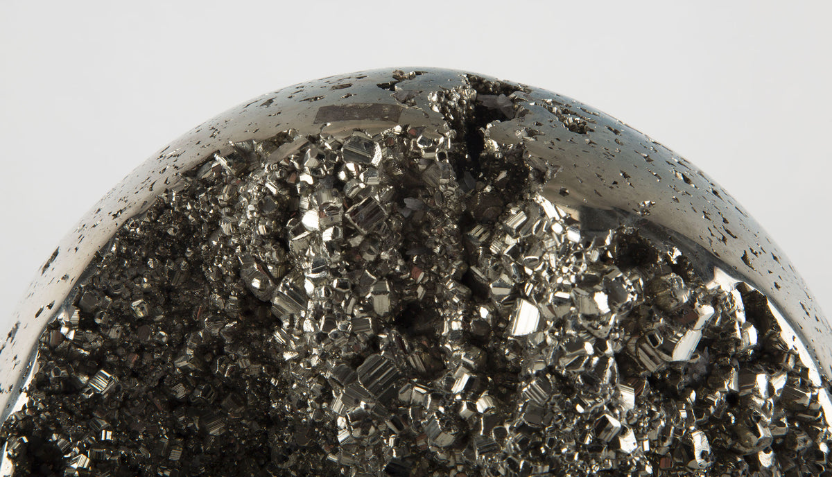 Massive Polished Pyrite Sphere, 8.5"