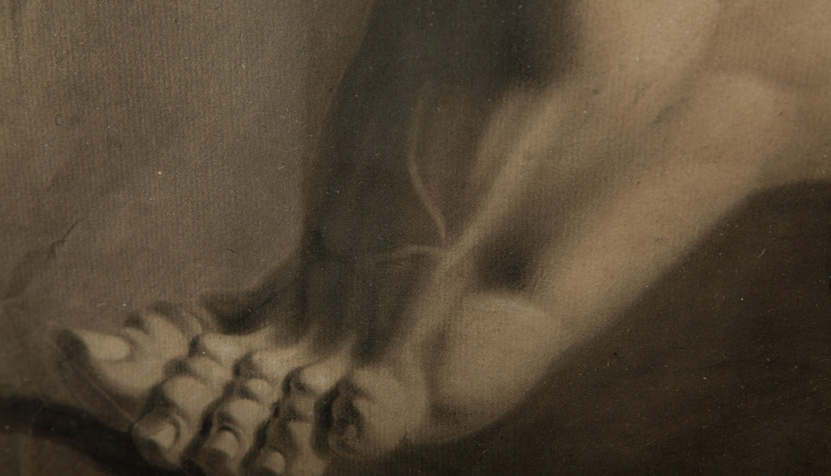 19th Century Framed Academic Study of a Flexed Foot