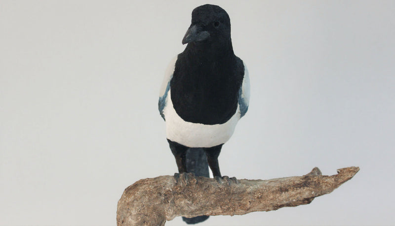 The Curious Magpie: Papier-Mâché Folk Art Sculpture