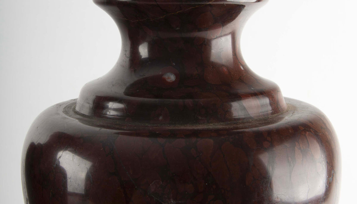 Pair of 19th C. Classical Marble Urns
