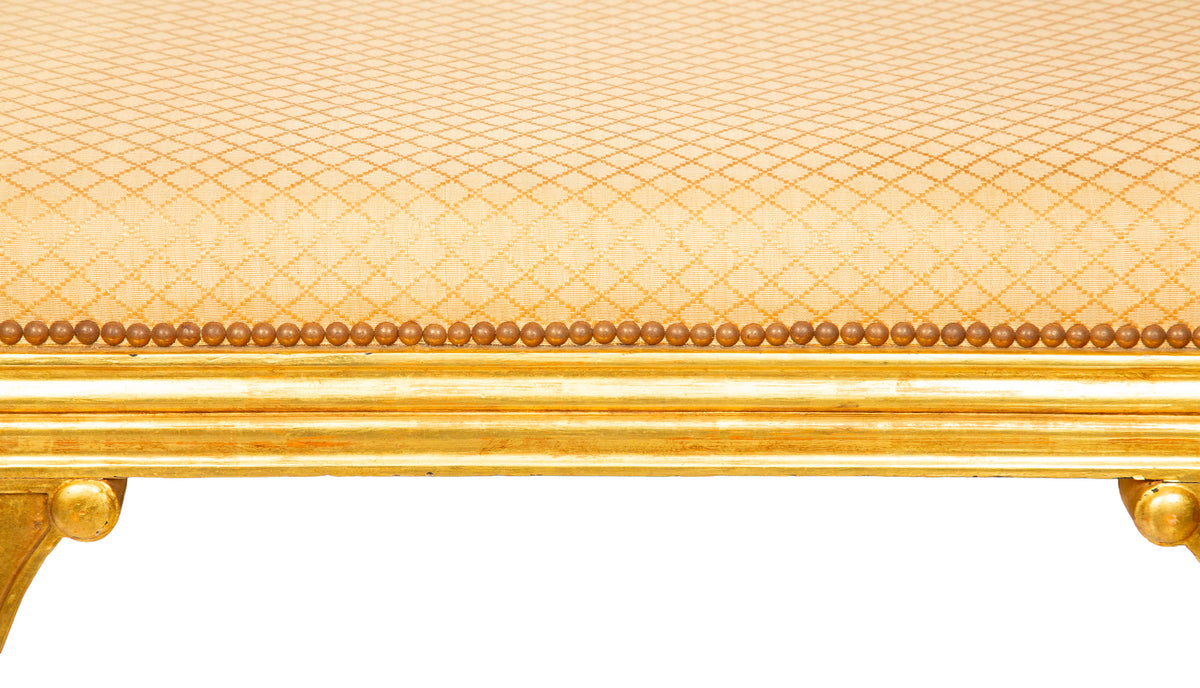 Fine French Empire Carved and Giltwood Méridienne, Circa 1810–1820