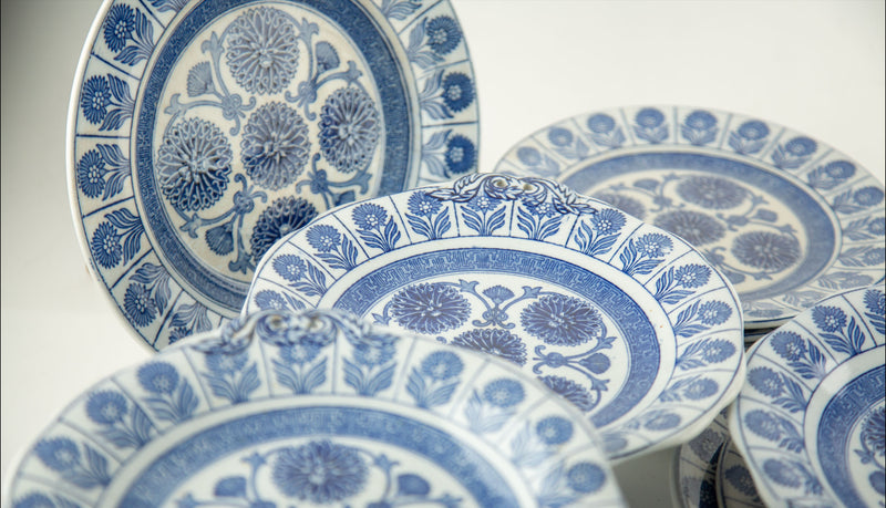 Vintage Wedgwood Service of 38 pieces, Marigold Blue