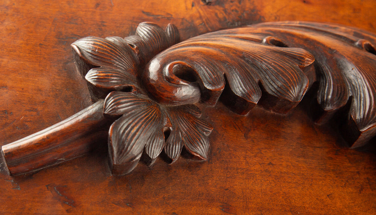 Acanthus in Relief: A 19th-Century Architectural Carving