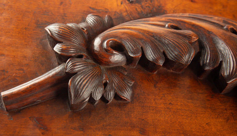 Acanthus in Relief: A 19th-Century Architectural Carving