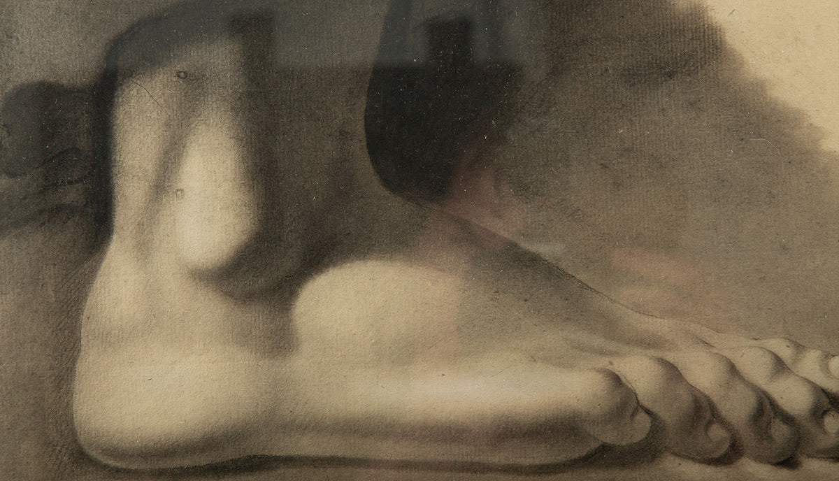 19th Century Framed Academic Study of a Flexed Foot 2