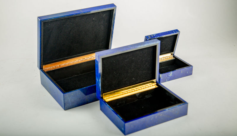 Lapis Lazuli Hinged Box, 8"