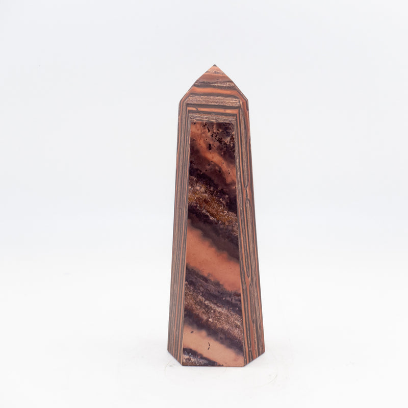 Orange-Brown Banded Jasper Point