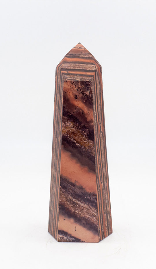 Orange-Brown Banded Jasper Point