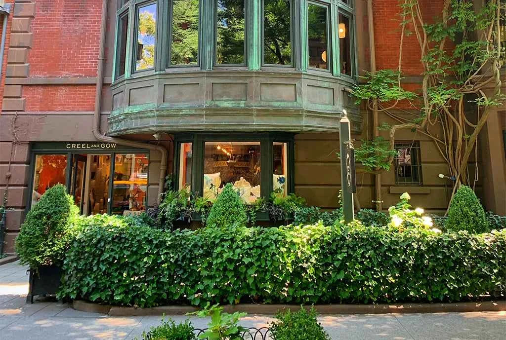Creel and Gow is a boutique located on the ground floor of a historic townhouse on the Upper East Side of Manhattan