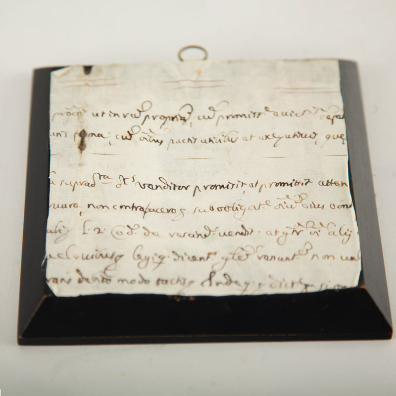 19th-Century Lover's Eye Fragment in an Ebonized Frame