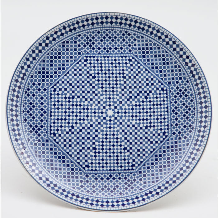 Moroccan Fez Blue Salad Plate