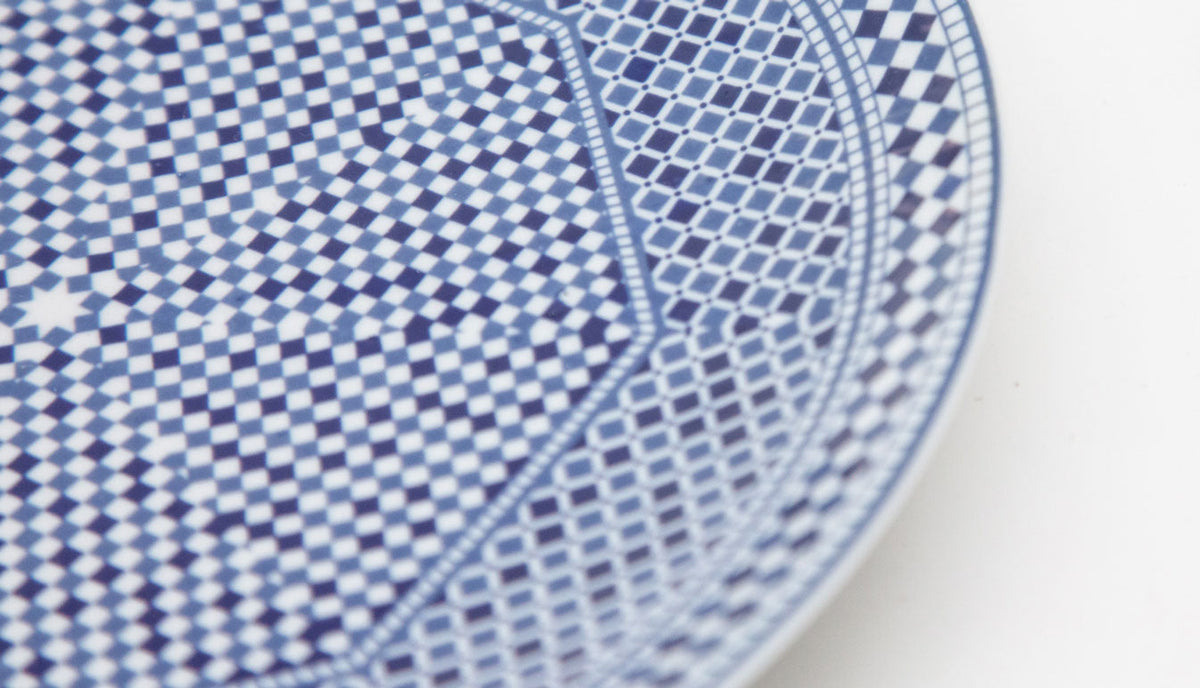Moroccan Fez Blue Salad Plate