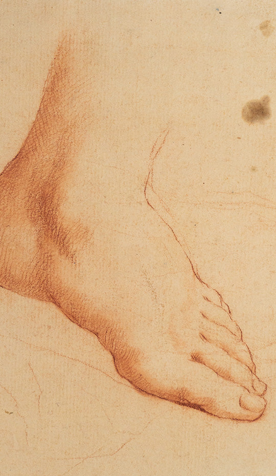 Sanguine Study of Foot, 18th Century