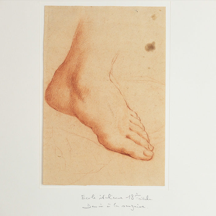 Sanguine Study of Foot, 18th Century