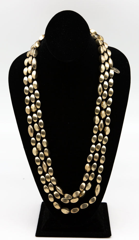   Lou Lou De La Falaise Gold Tone Beaded Necklace