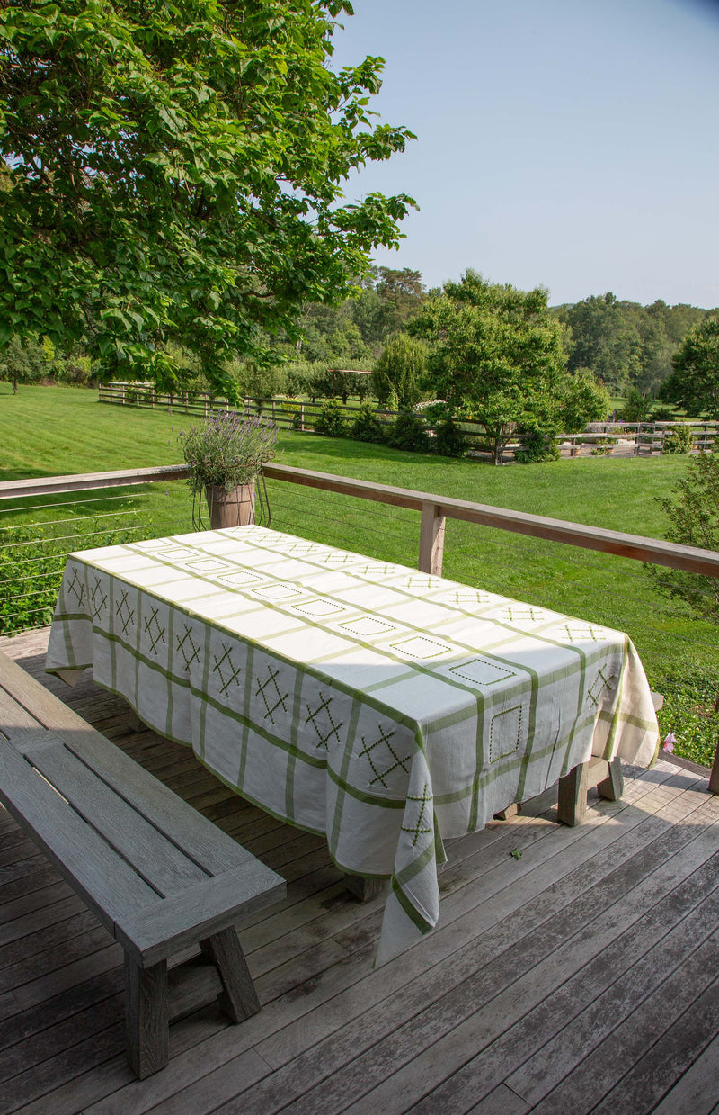 Tablecloth, Green Check