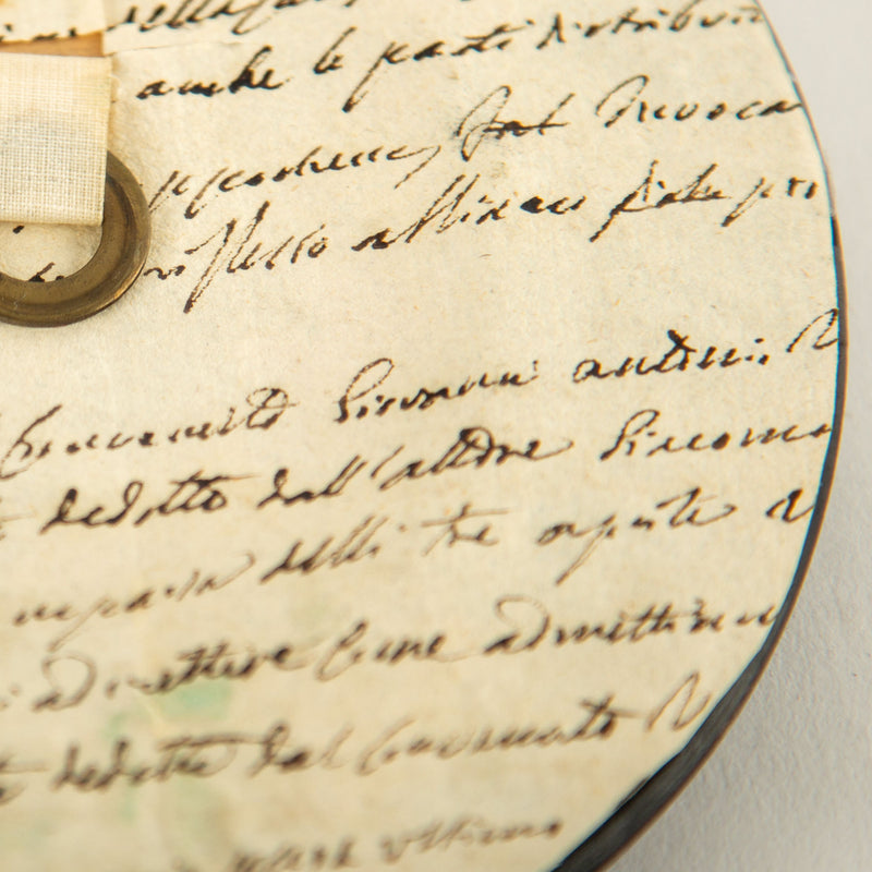 19th-Century Lover's Eye Fragment in an Ebonized Frame