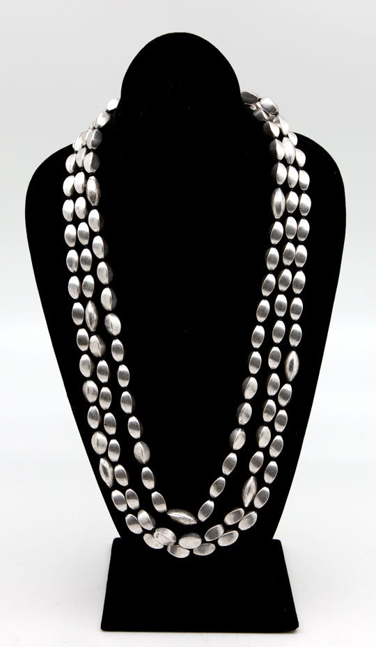   Lou Lou De La Falaise Silver Tone Beaded Necklace